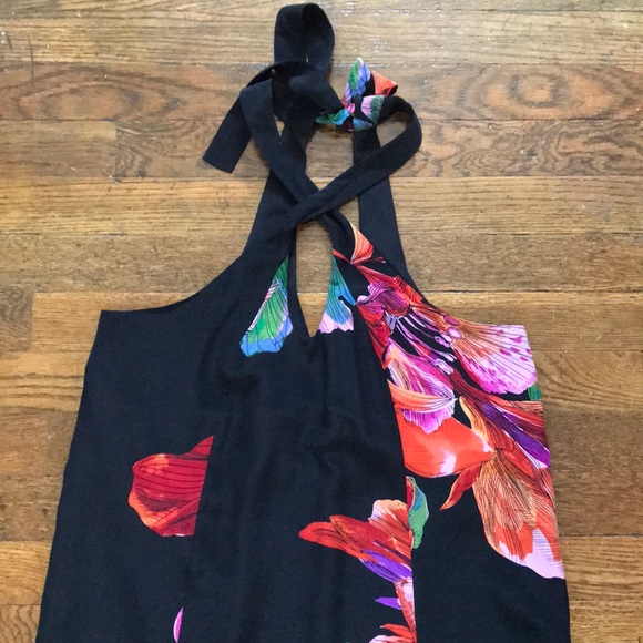 Anthropologie Maeve Cayman Silk Floral Maxi Dress - Picture 5 of 8